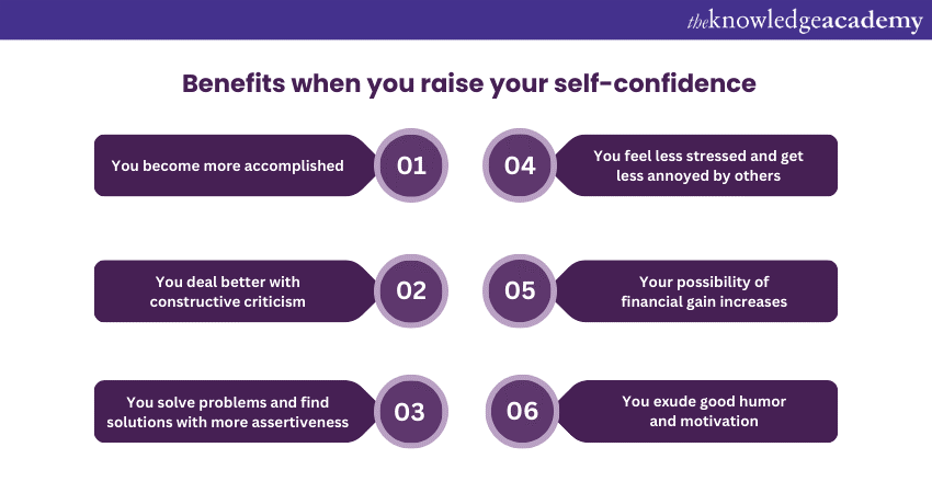 6 Benefits when you raise your self-confidence