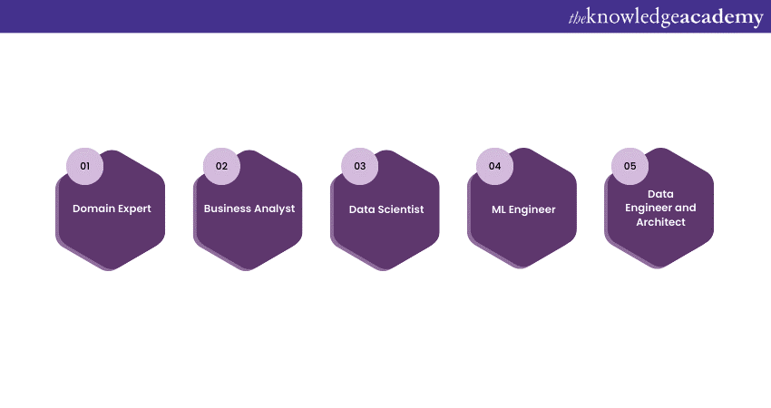 A look at the members involved in the Data Science Lifecycle