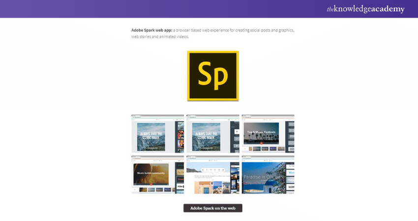 Adobe Spark Webpage