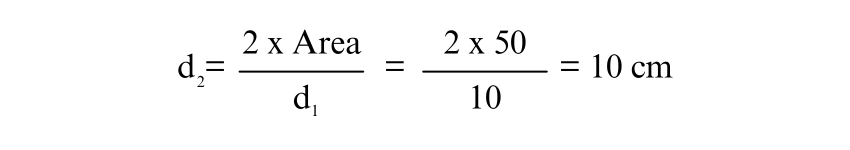 Area Formula Using One Diagonal