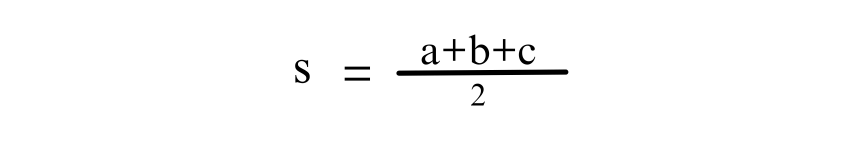 Area of Isosceles Triangle Using Heron's Formula