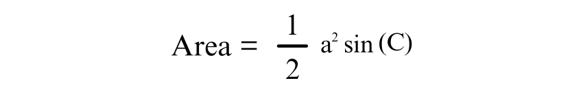 Area of an Isosceles Right Triangle