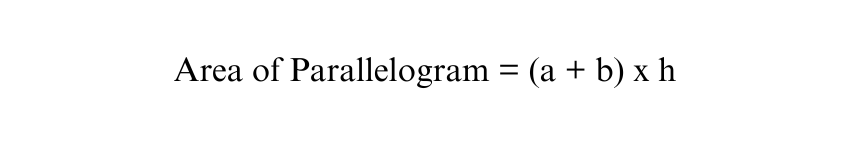 Area of Parallelogram