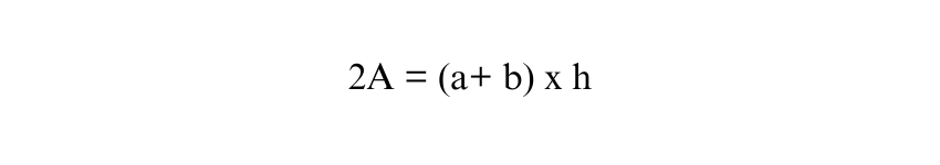 Area of Parallelogram in terms of 2A