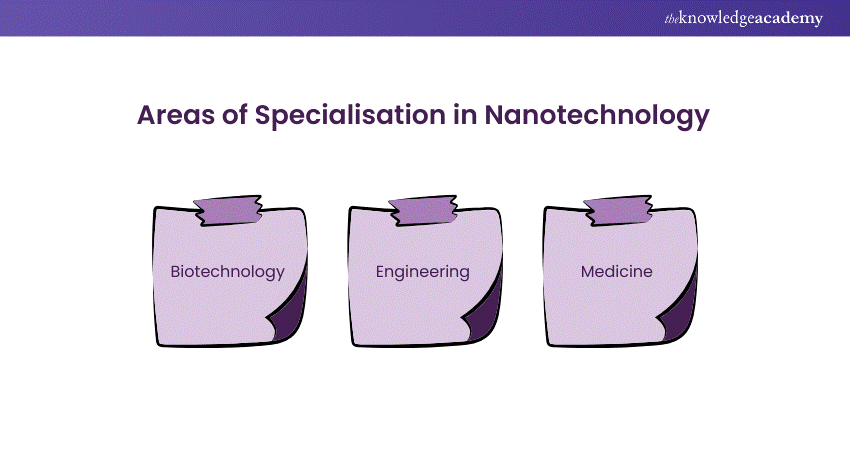 Areas of Specialisation in Nanotechnology