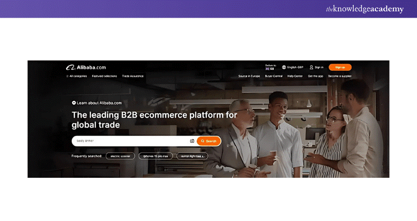 B2B Ecommerce Examples of Alibaba