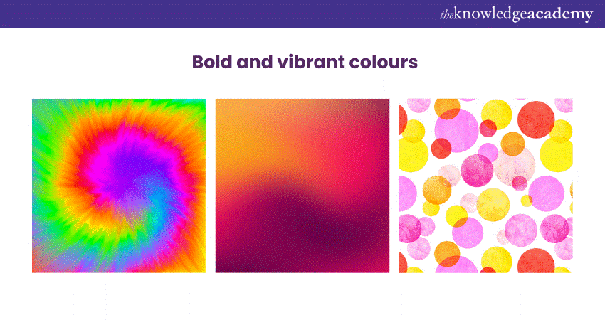 Bold and vibrant colours