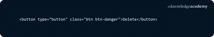 Bootstrap Text: Example Danger Button