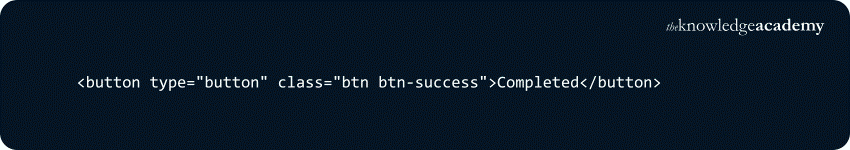 Bootstrap Text: Example Success Button