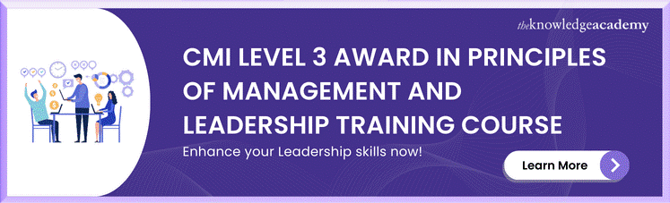 CMI Level 3 Award In Principles Of Management And Leadership Training