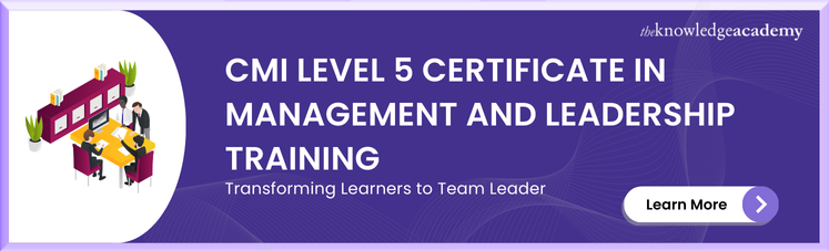 CMI Level 5 Certificate In Management And Leadership Training