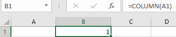 COLUMN and ROW Function