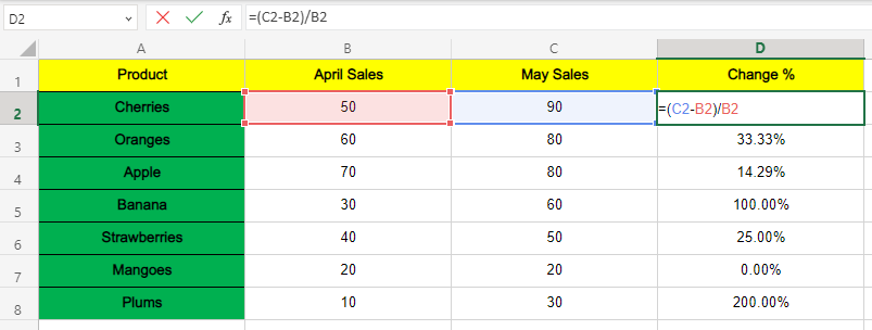 how-to-use-percentage-formula-in-excel-excel-percentage-formula