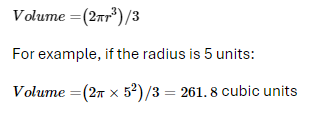 Calculate the Volume of a Hemisphere