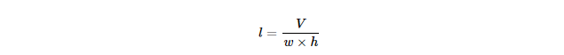 Calculating the Cuboid’s Length From its Volume