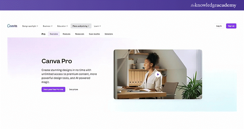 Canva Landing Page