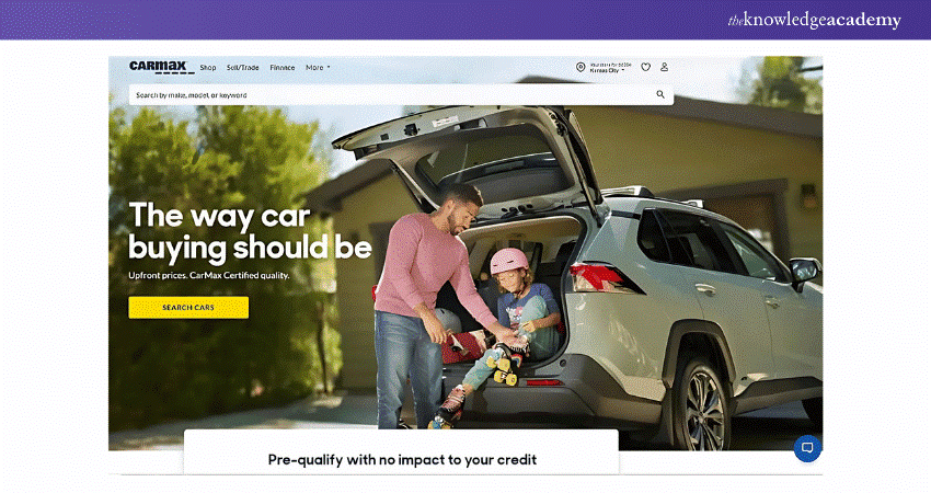 CarMax Landing Page