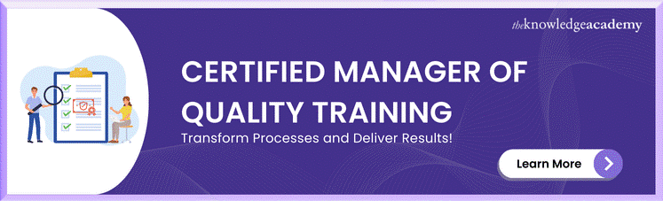 Certified Manager Of Quality Training