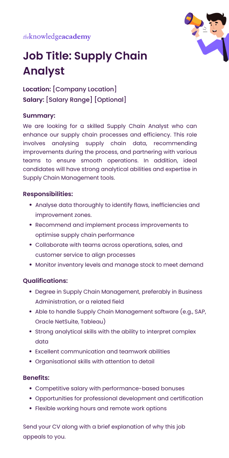 Chain Analyst job description