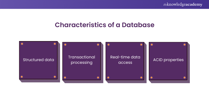 Characteristics of a Database 