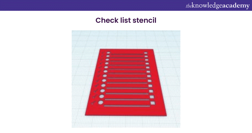 Check list stencil