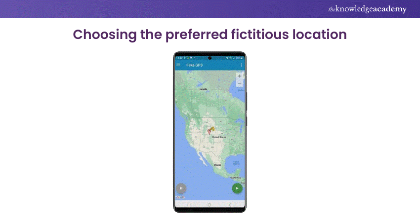 Choosing the preferred fictitious location