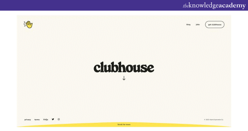 Clubhouse interface