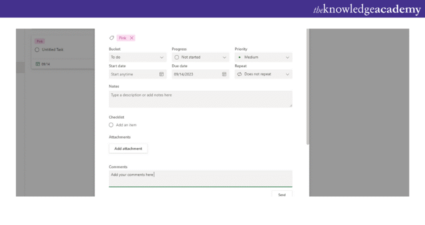 Commenting and discussing tasks