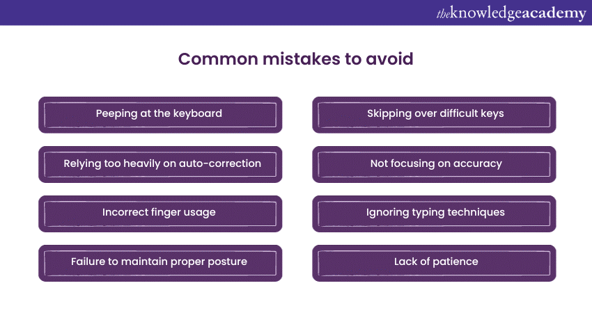 Common mistakes to avoid