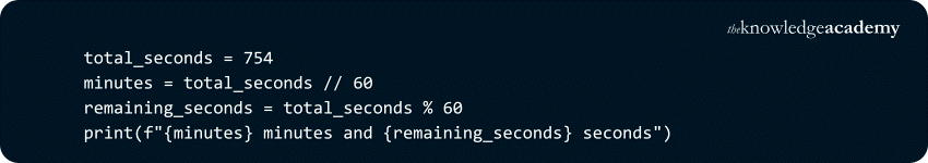 Converting Seconds to Minutes and Seconds