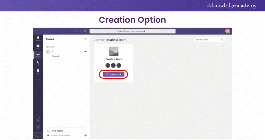 Creation Option