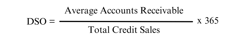 Days Sales Outstanding formula