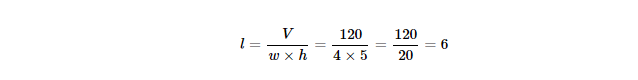 Determining the Cuboid’s Length From its Volume