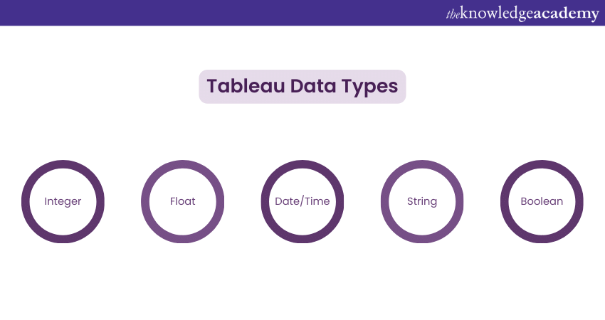 Different Data Types in Tableau