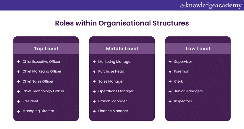 Different levels of management