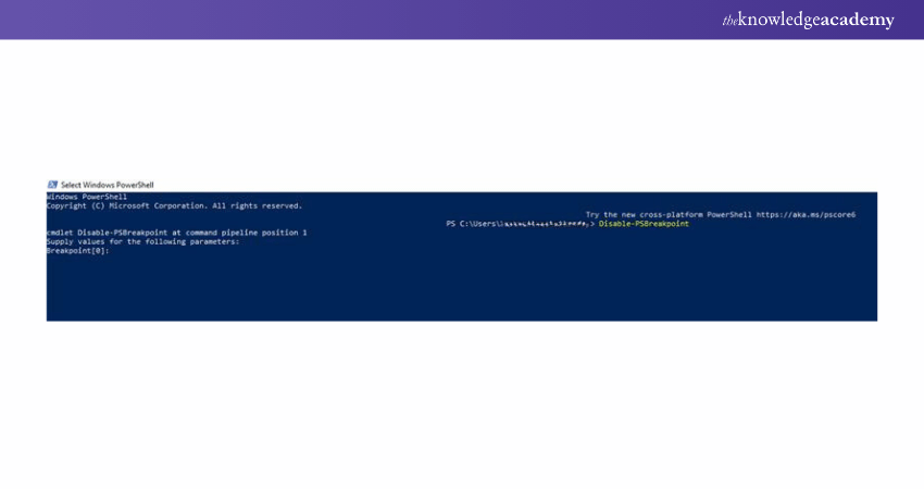 Disable-PSBreakpoint PowerShell Command