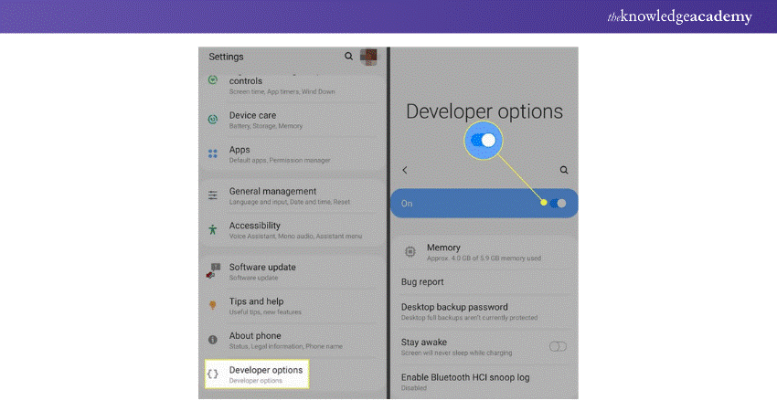 Disable Developer Options on Android Phone