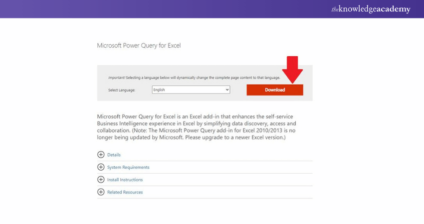 Download Microsoft Power Query