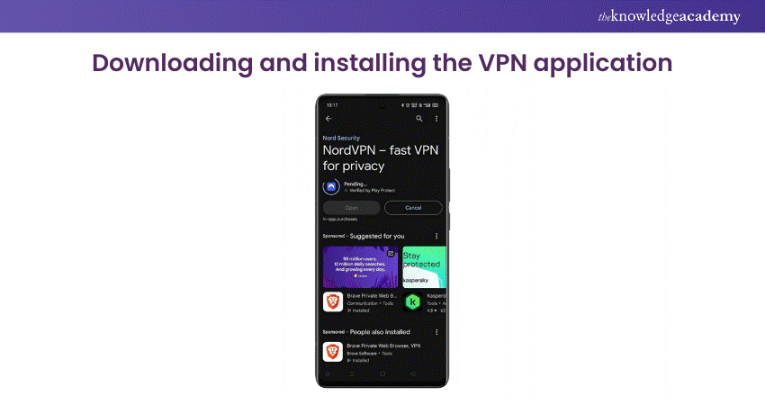 Downloading and installing the VPN application