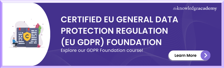 EU General Data Protection Regulation (EU GDPR) Foundation