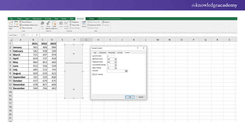 Enter data into the specified columns