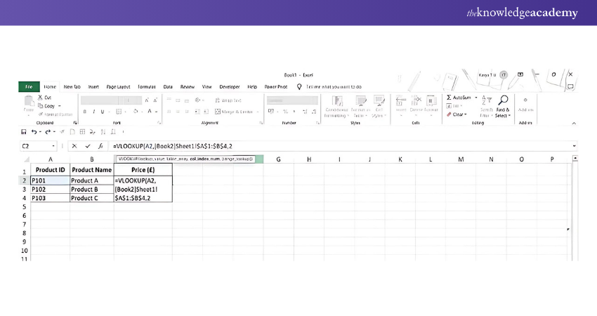 Enter the Column Index Number