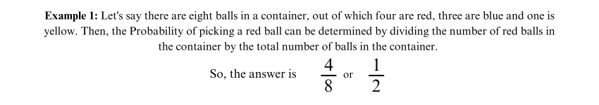 Example of Probability