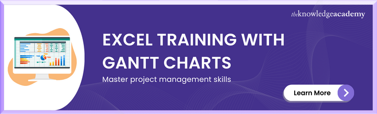 Excel Training with Gantt Chart