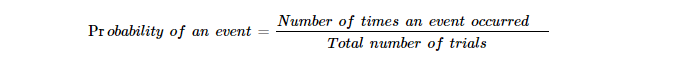 Experimental Probability