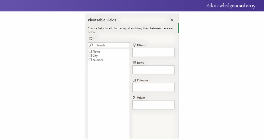 image showing Pivot Table Fields