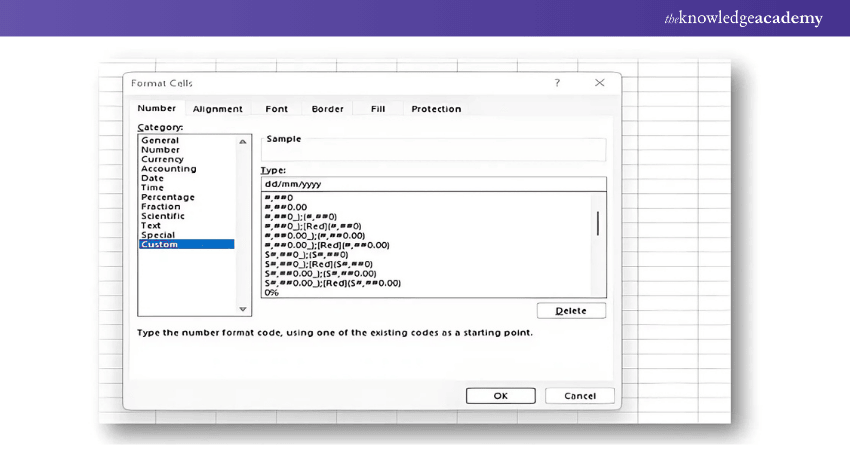 Explaining how to Create a Custom Excel Format