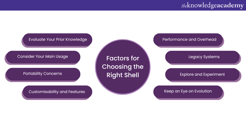 Factors for choosing the right Shell