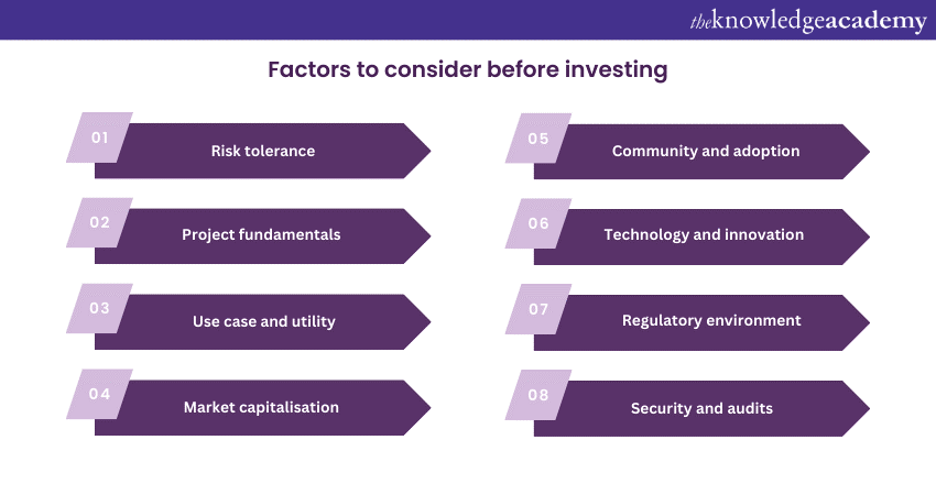 Factors to consider before investing