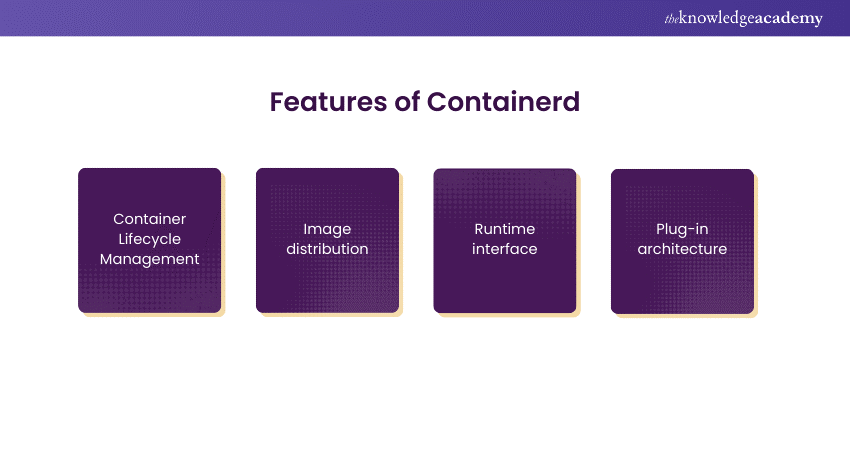 Features of Containerd